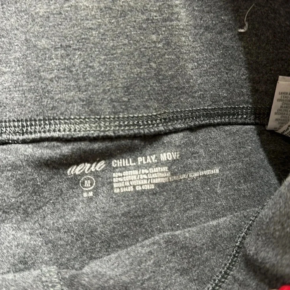 Aerie Chill Play Move Gray Leggings Size Medium - Picture 7 of 9